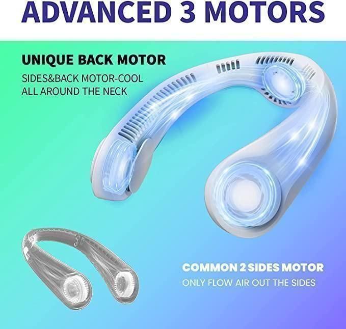 Portable Bladeless Hanging Neck Fan β Rechargeable & Hands-Free Cooling